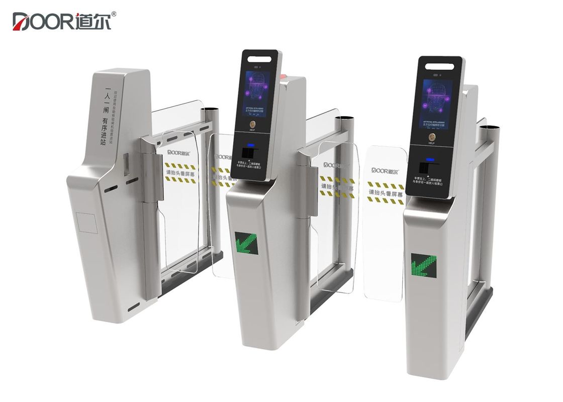 High Security Fast Speed Airport Turnstile With Servo Motor Finger Print Face recognition CE approval