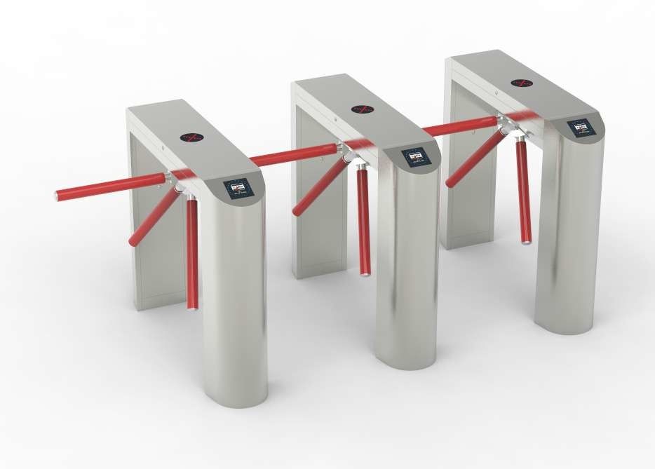 Vertical Tripod Turnstile In Access Control System Entrance And Exit Automatic Barrier Gate