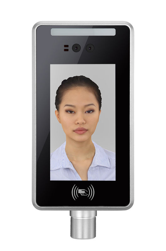 7 Inch Face Recognition To Turnstile Terminal With Card Reader To Office Access Control