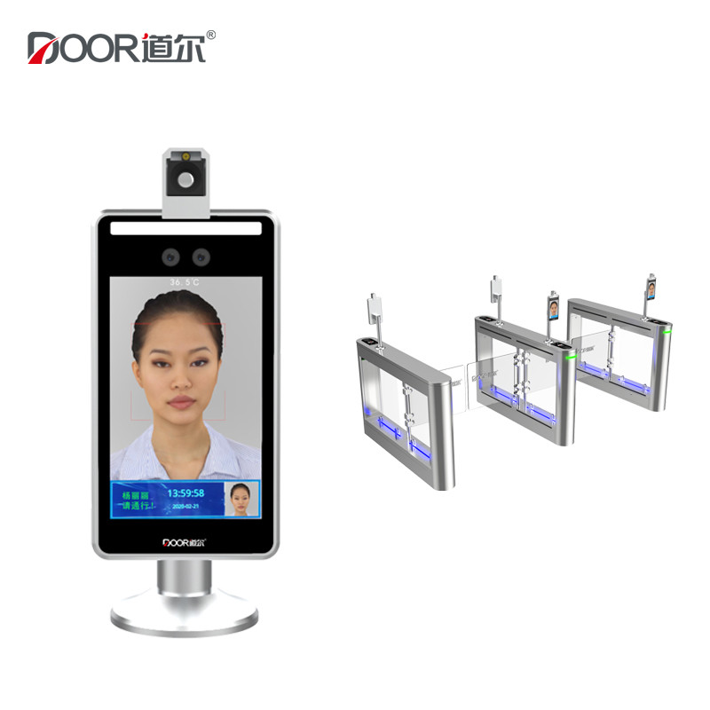 Temperature Detection Turnstiles Face Recognition Terminal For Access Control System