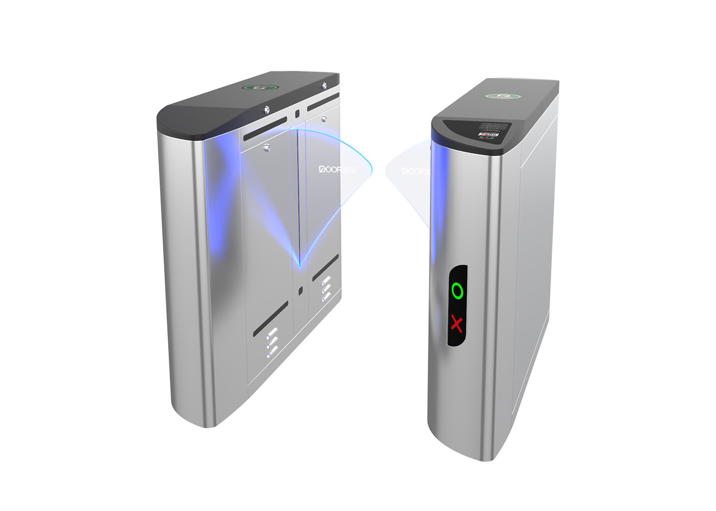 High Security ElectronicFlap Barrier Gate Turnstile For Financial Building