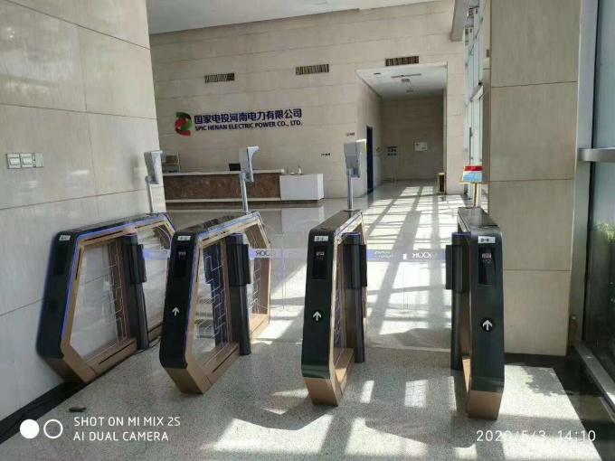 Ghz Access Gate System Code Reader High Tech Fast Access Control System Speed Gate With Facial Recognition ...