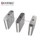 Pedestrian Electronic Security RS485 Flap Barrier Gate Retractable