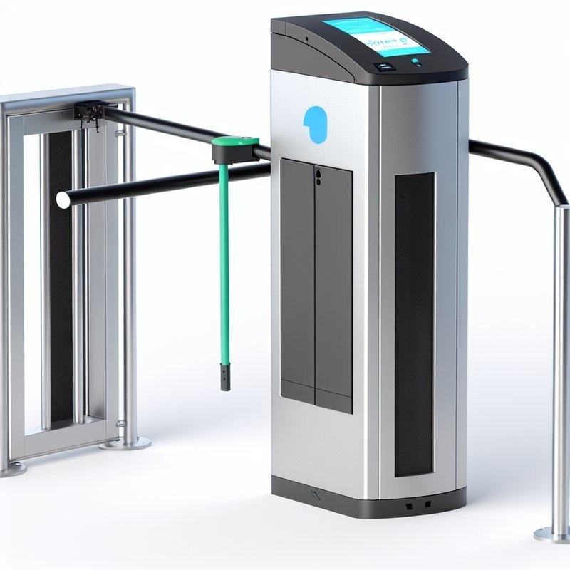 Servo Motor Swing Gate Turnstile with Face Recognition 304 Stainless Steel