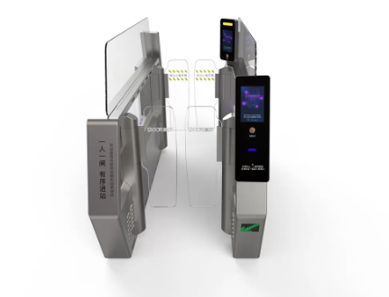 Stainless Steel Airport Turnstile with Face Recognition and Fingerprint