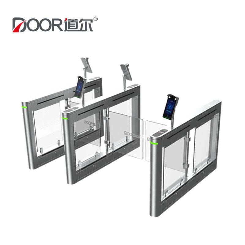 Shenzhen DOOR Super Slim Stainless Steel Infrared Sensing Swing Gate