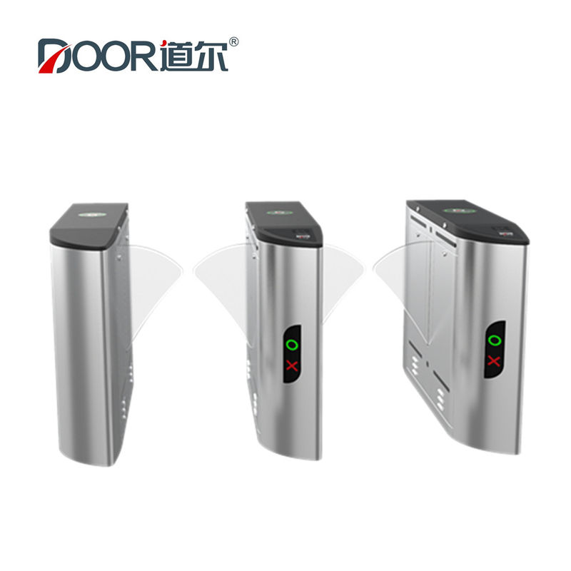 6909X Double Movement Flap Barrier With Biometric Face Recognition For 2 Entrances