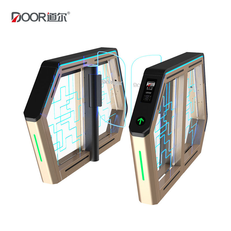 High Tech Fast Access Control System Speed Gate With Facial Recognition QR Code Reader
