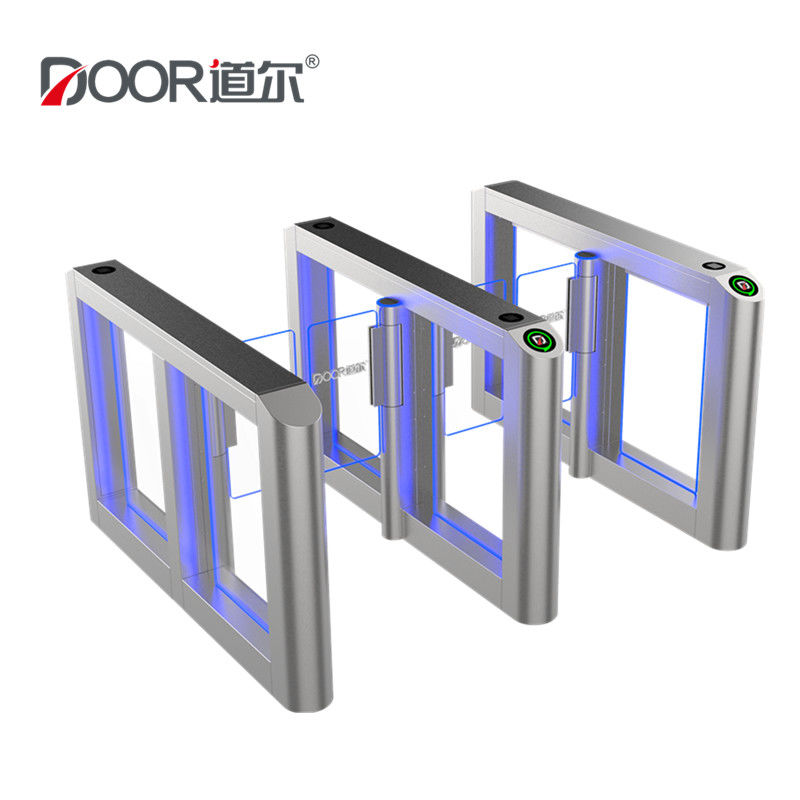RFID Card Biometric Access Control Retractable Swing Gate Turnstile For Gym Center