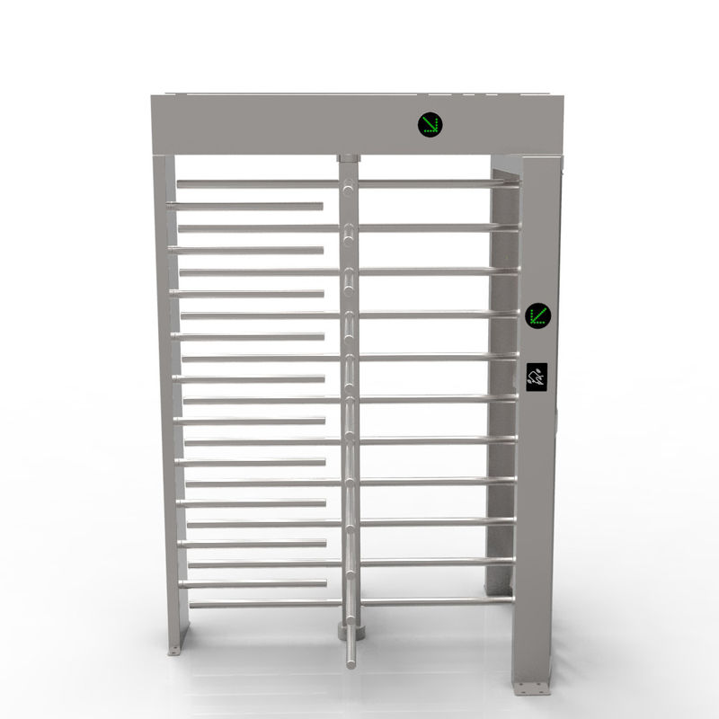 SUS304 Stainless Steel Gate Door Full Height Turnstile With Card System