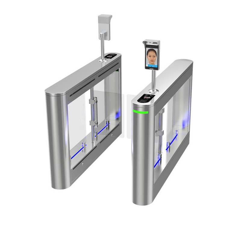 High Security Face Recognition Fully Automatic Swing Gate Turnstile For Hotel