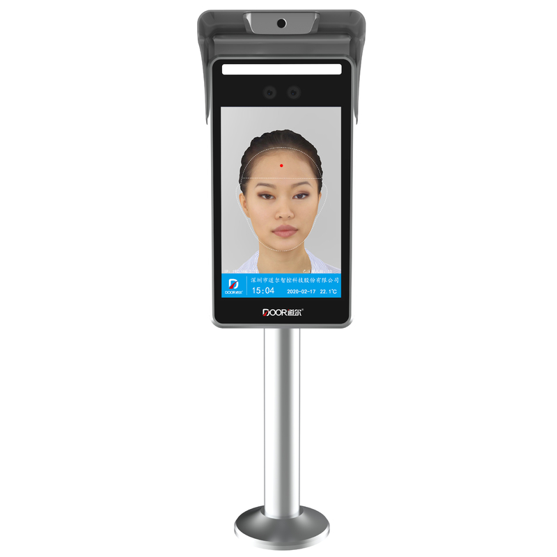 8 Inch Slim AI Face Recognition Terminal With Fever Detection