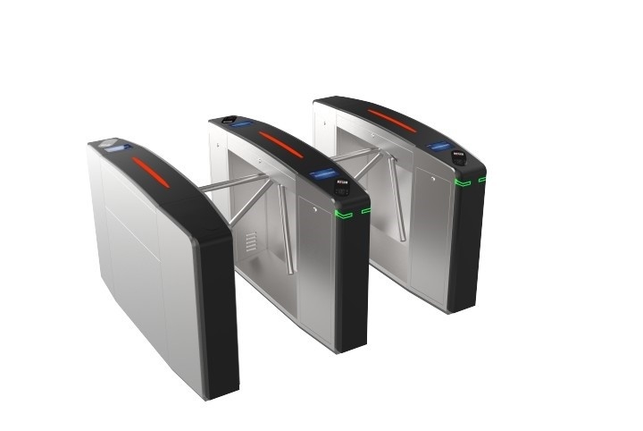 LumenSync Speed Gate Turnstile with Face Recognition Access Control