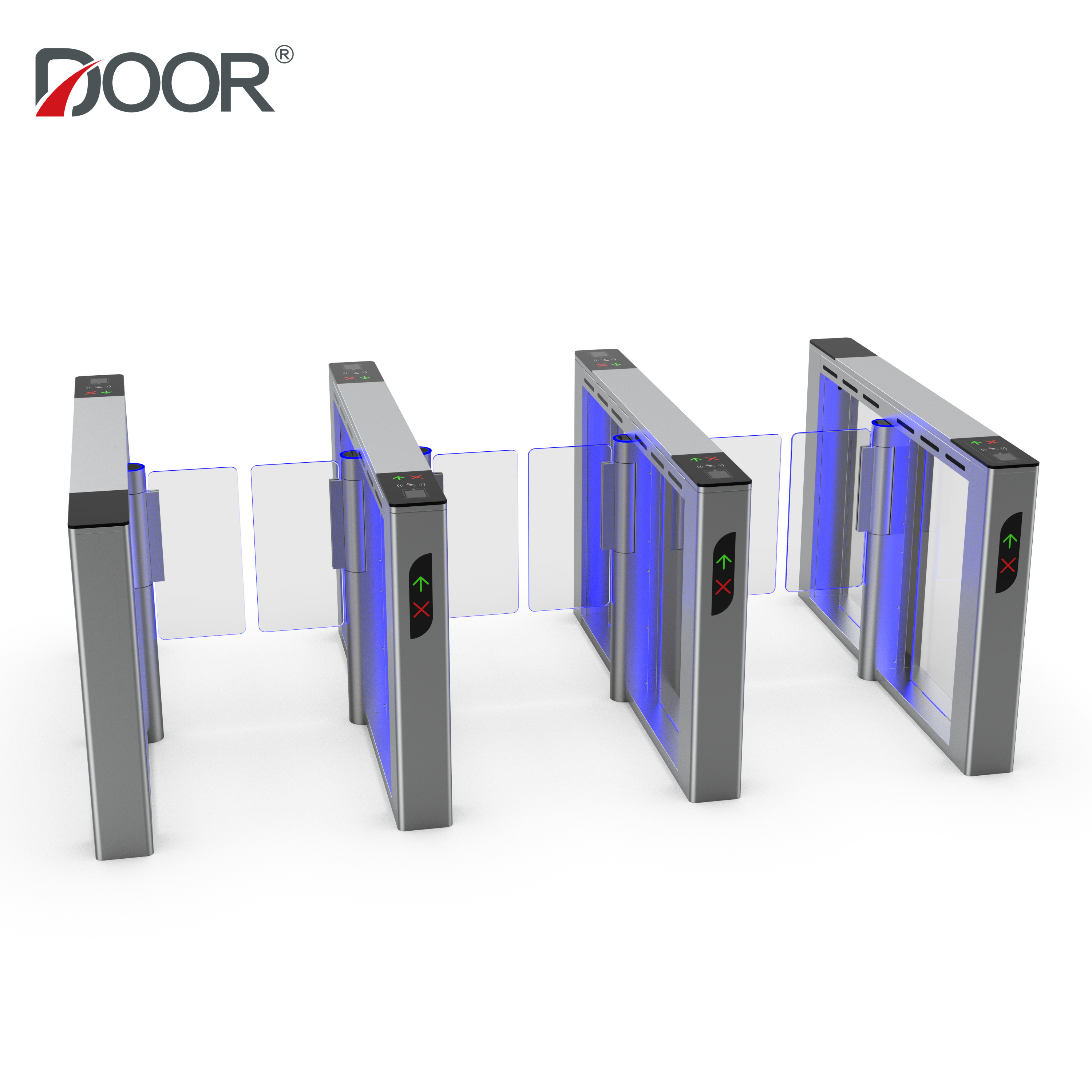 SUS304 Stainless Steel High Speed Gate Turnstile With Face Recognition