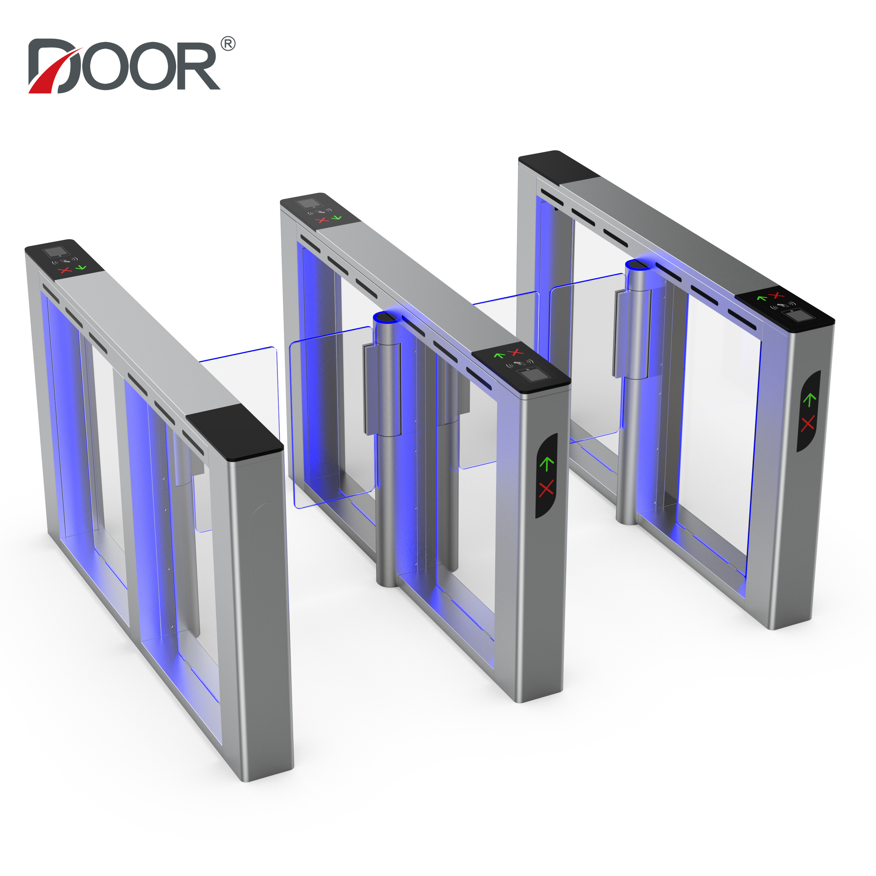 SUS304 Stainless Steel Speed Gate Turnstile with Servo Motor