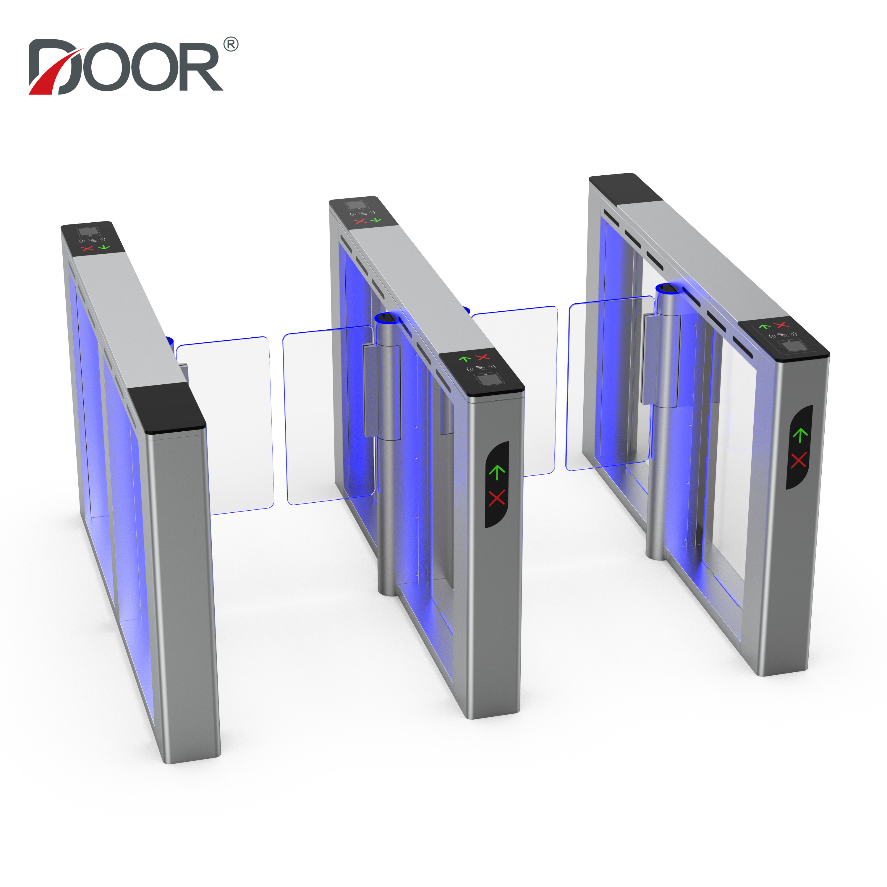 Supermarket Turnstiles Speed Gate With Face recogition Option Servo Motor Person Contorl