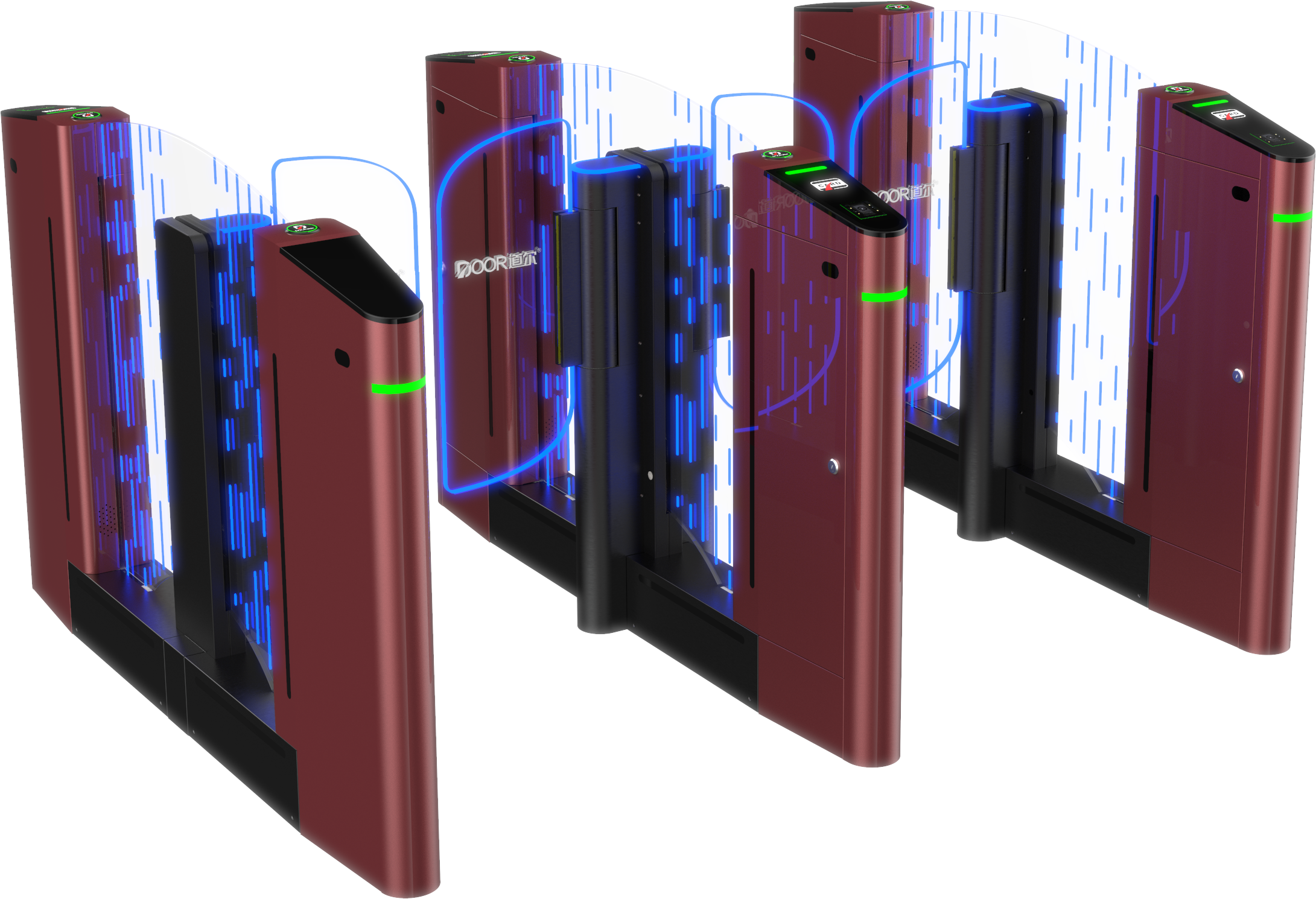 Stainless Steel Speed Gate Turnstile with Face Recognition IC Card