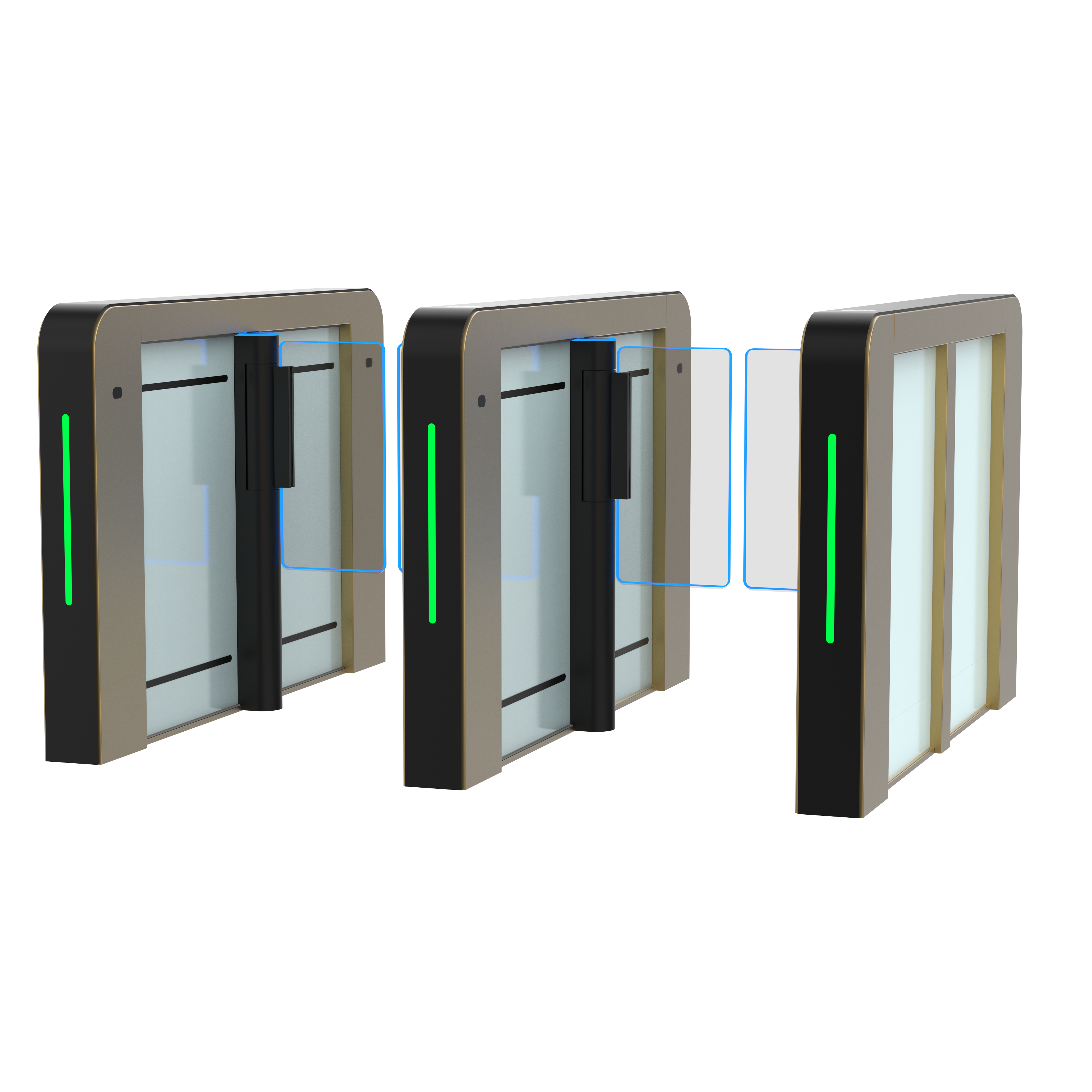 Swing Turnstile RFID/Qr Code Bar Code High Speed Turnstile Gate Turnstile Access Control