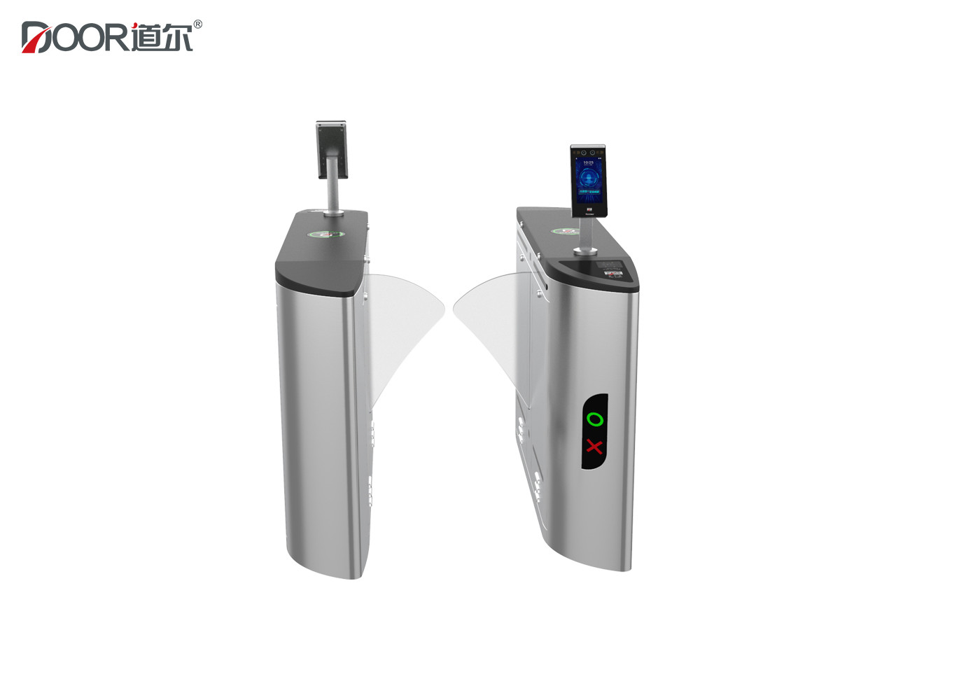 Automatic Flap Barrier Facial Recognition Turnstile Rfid Card Access Control Systems