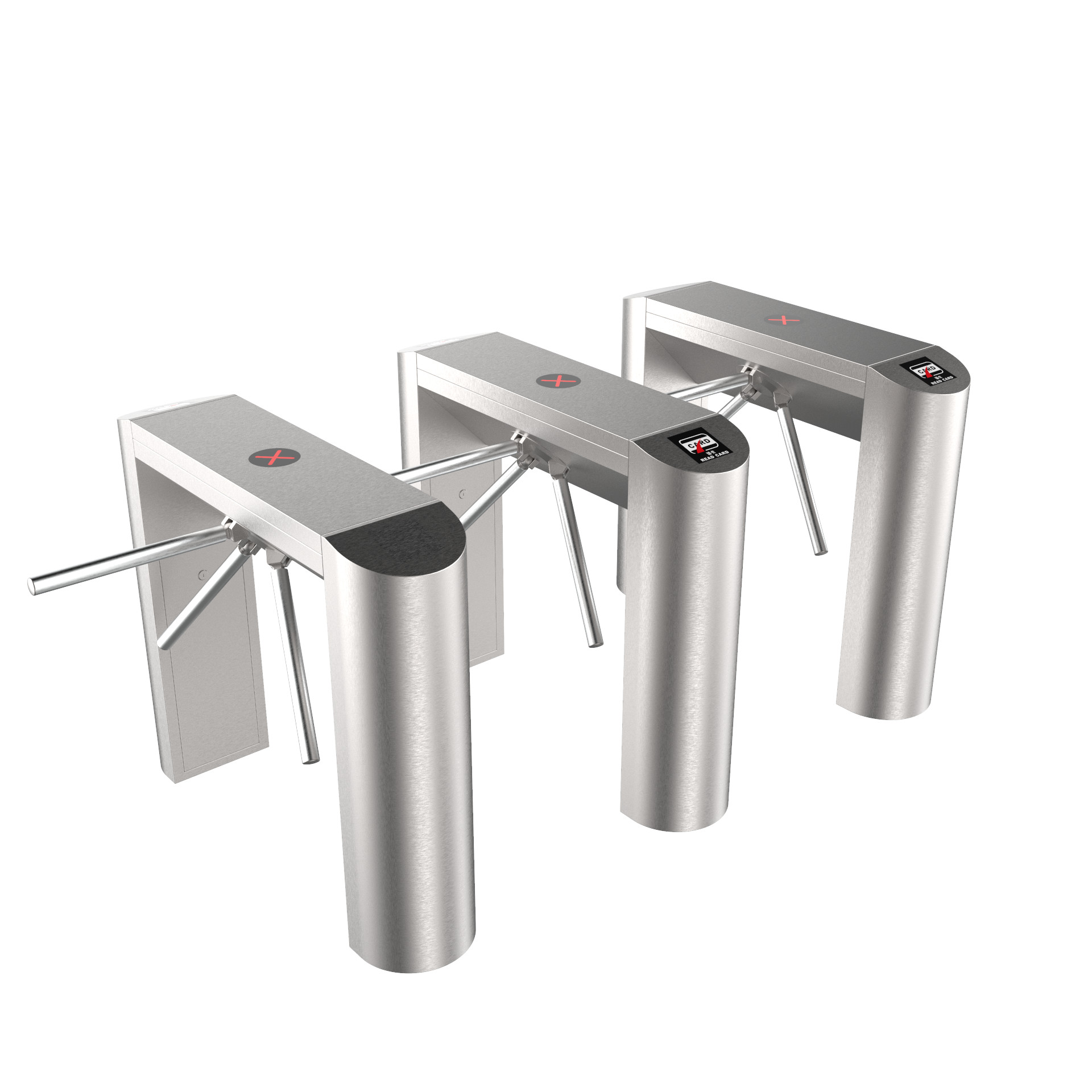 DC24V Stainless Steel Tripod Turnstile Gate with RS485 TCP/IP Interface