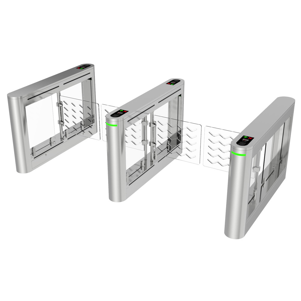 High Security Face Recognition Fully Automatic Swing Gate Turnstile For Hotel