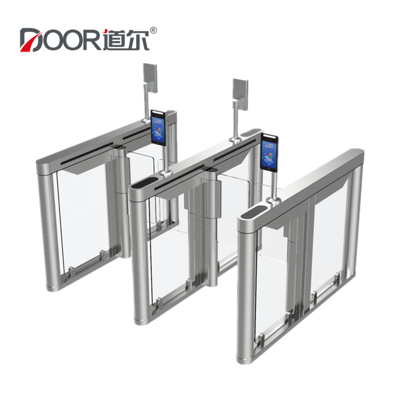 2 Channels Pedestrian Swing Gate Turnstile With Face Recognition
