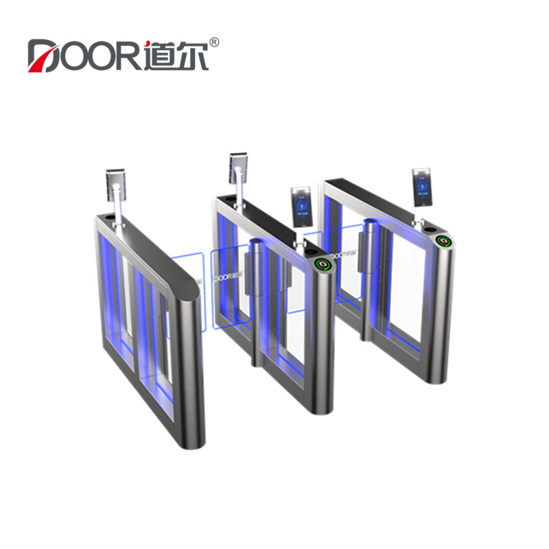 RFID Card Biometric Access Control Retractable Swing Gate Turnstile For Gym Center
