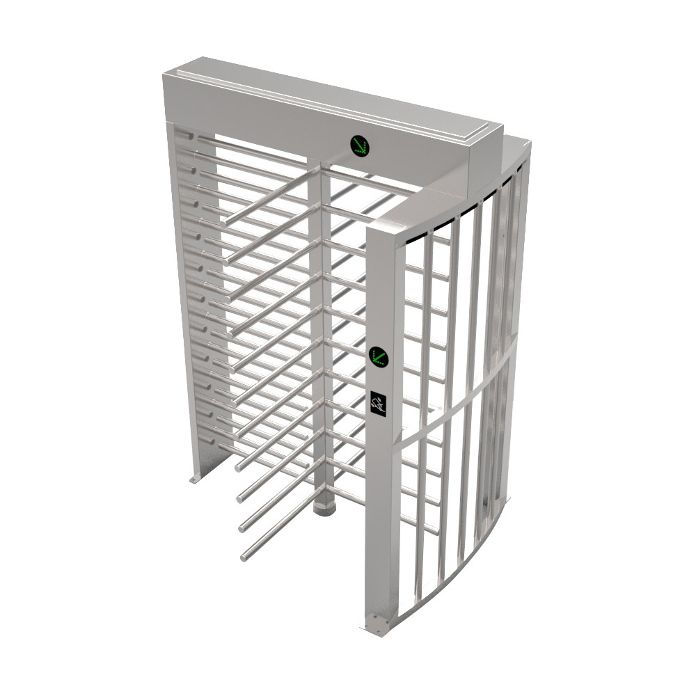 Full Height Security Subway Double Turnstile System Access Control For Sale