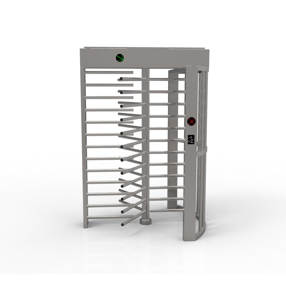 SUS304 Stainless Steel Gate Door Full Height Turnstile With Card System