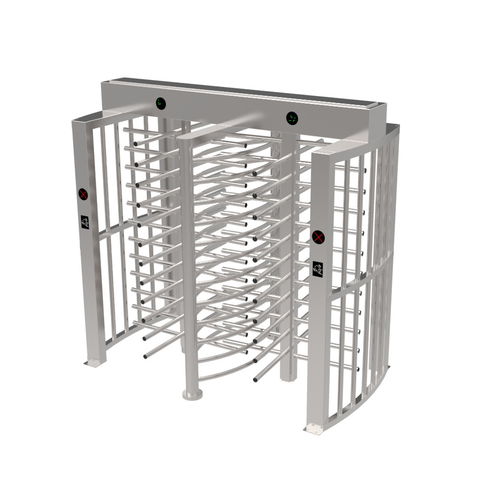 Double Passage Security Mechanical Automatic Entrance Gate Full Height Turnstile for Outdoor