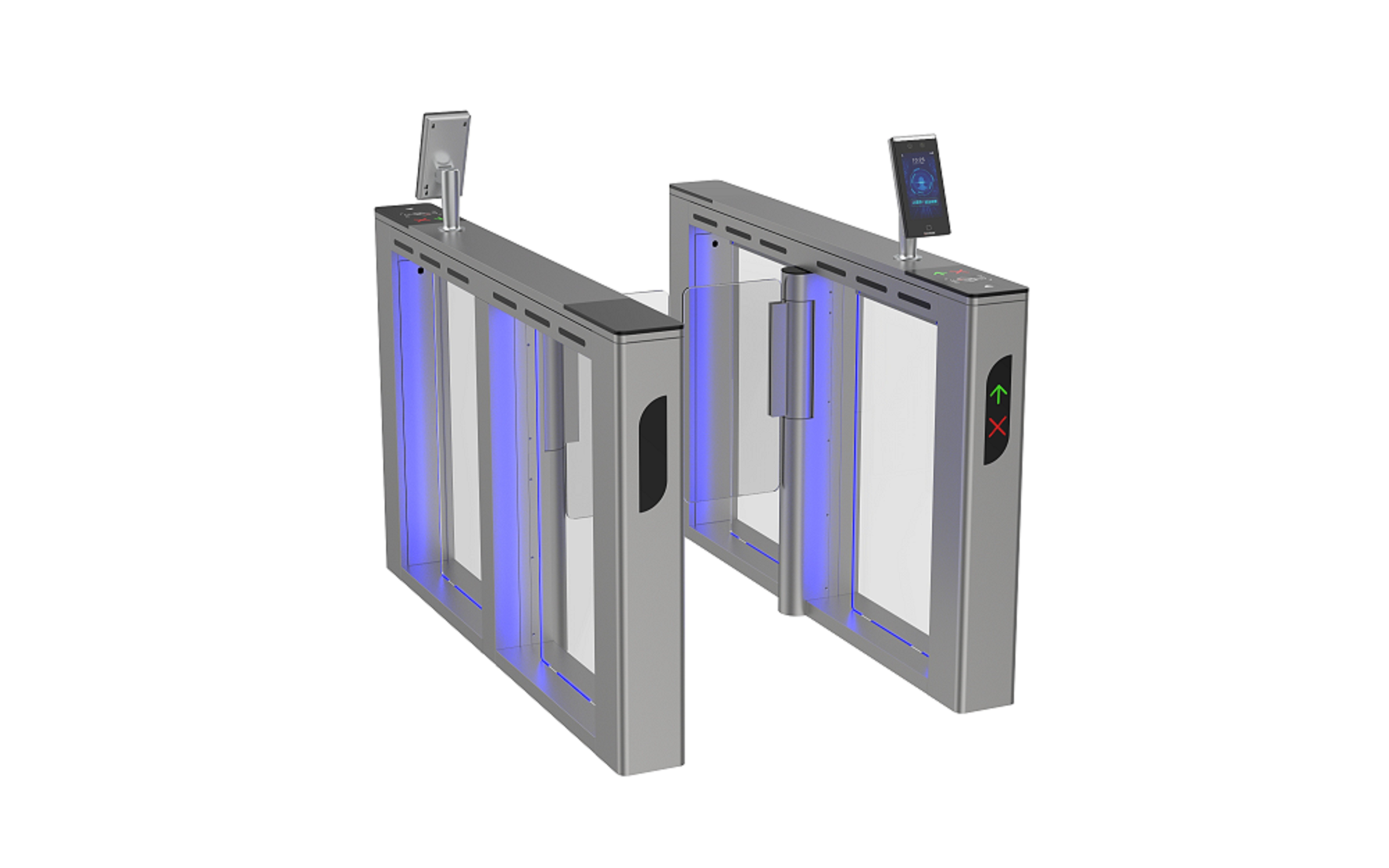 SUS304 Stainless Steel Speed Gate Turnstile with Servo Motor