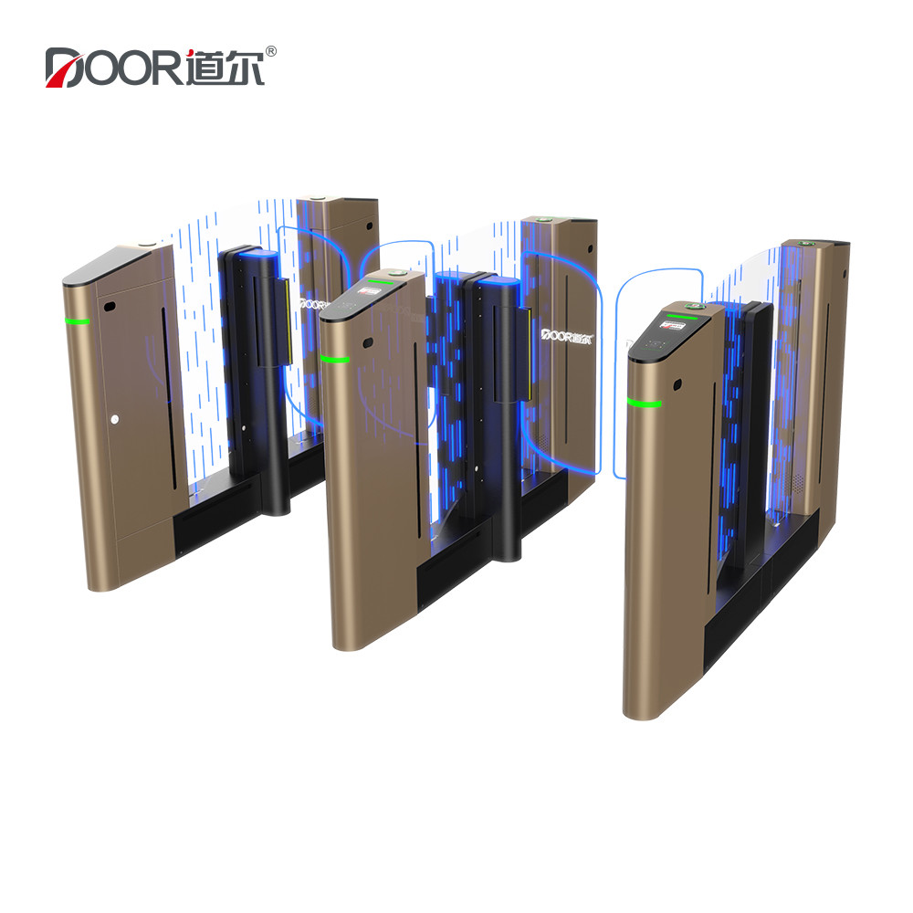 Multiple color option fast speed gate with servo motor sine wave contorl technology