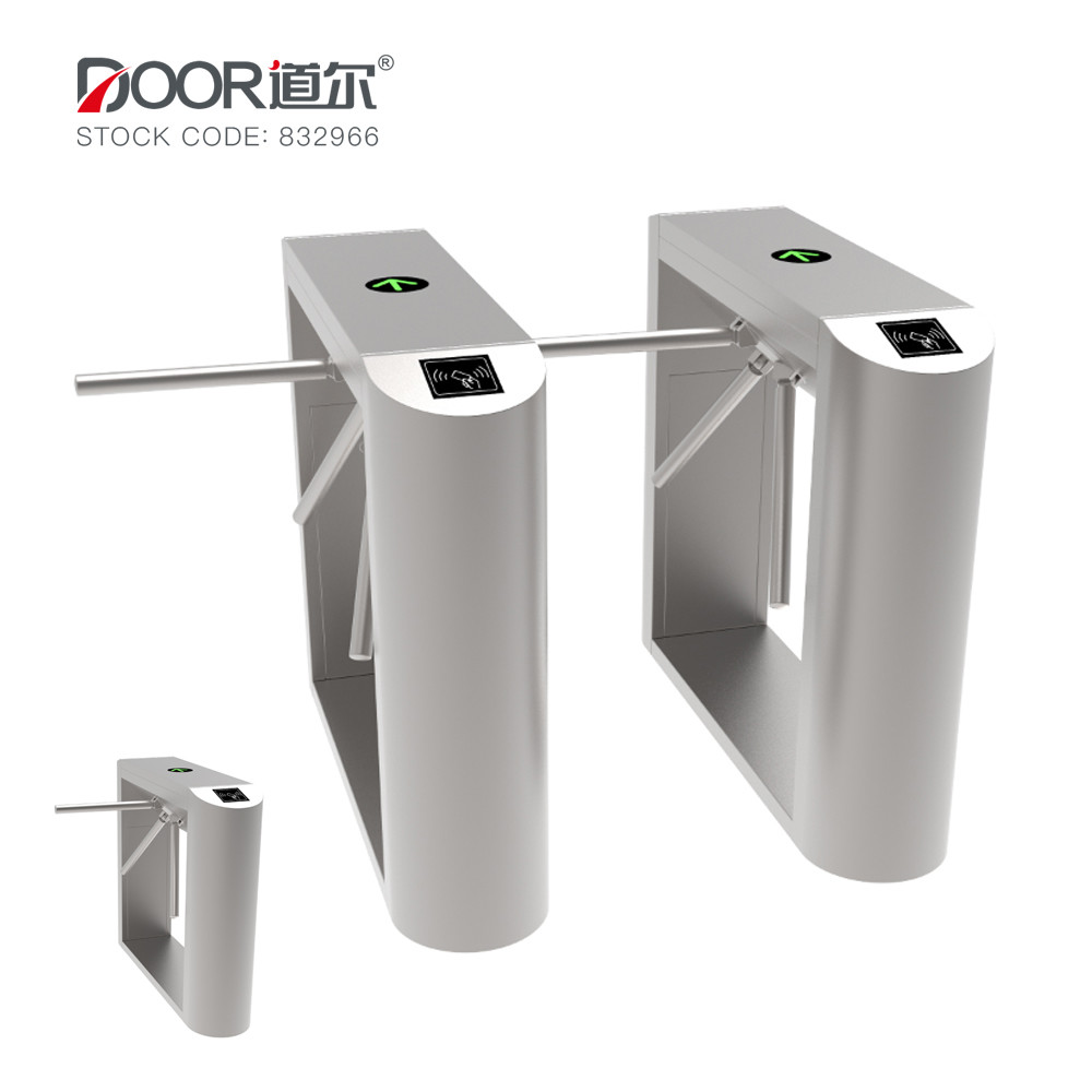 Access Control Semi Automatic Outdoor Tripod Turnstile With People Counting System