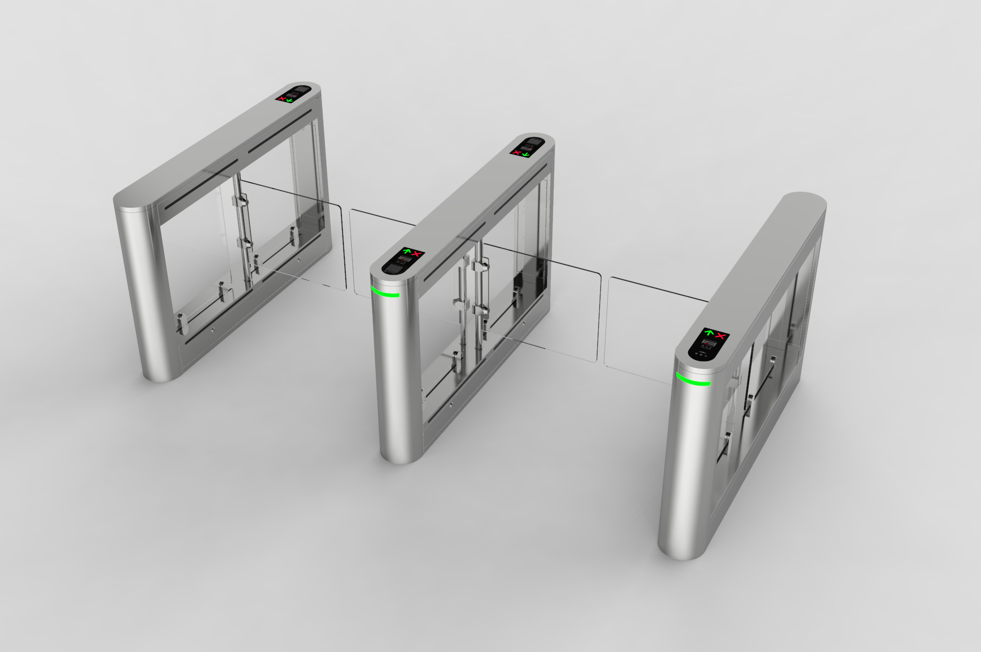 SUS304 Stainless Steel Facial Recognition Turnstile IP65