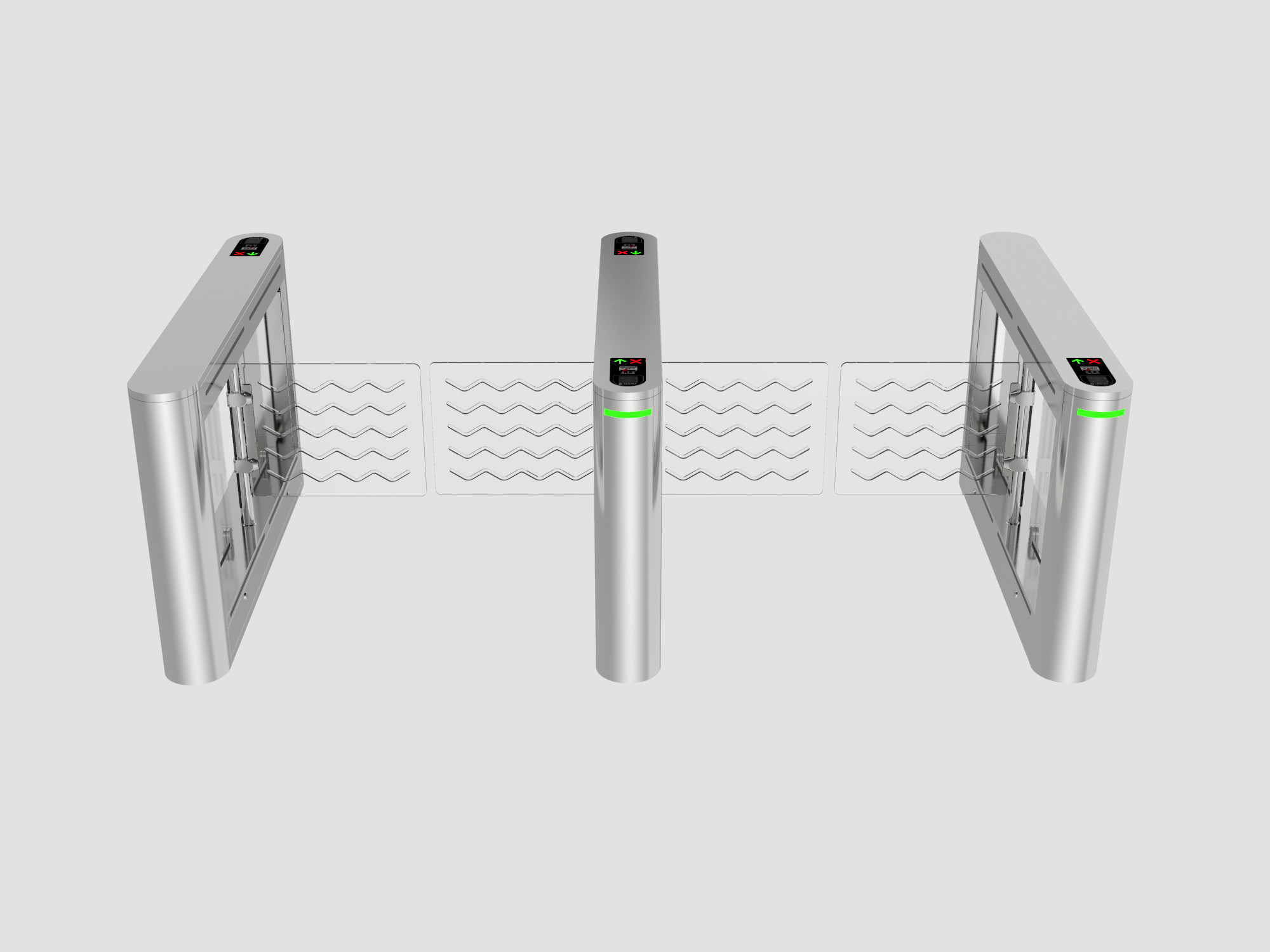 SUS304 Stainless Steel Facial Recognition Turnstile IP65