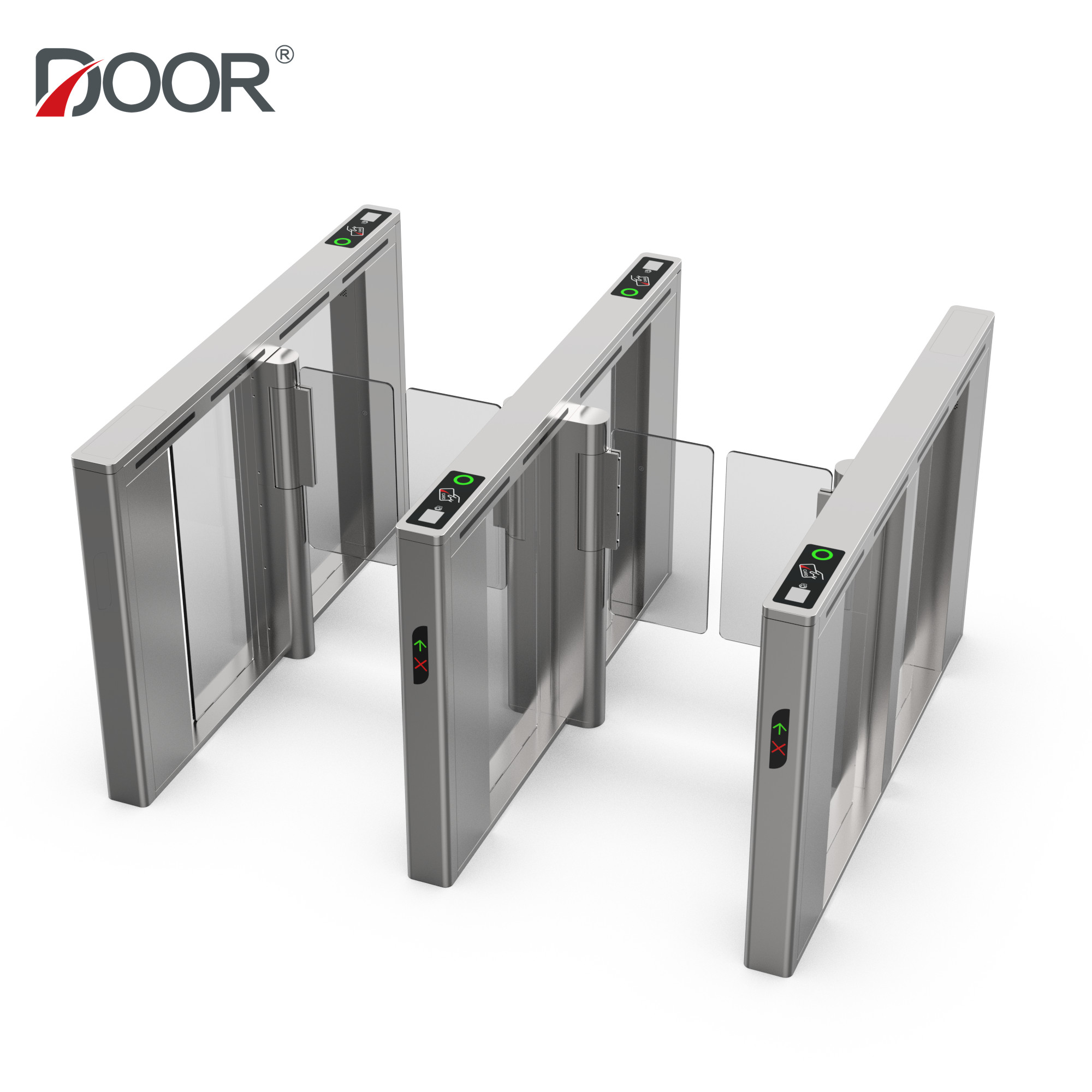 Supermarket Turnstiles Speed Gate With Face recogition Option Servo Motor Person Contorl
