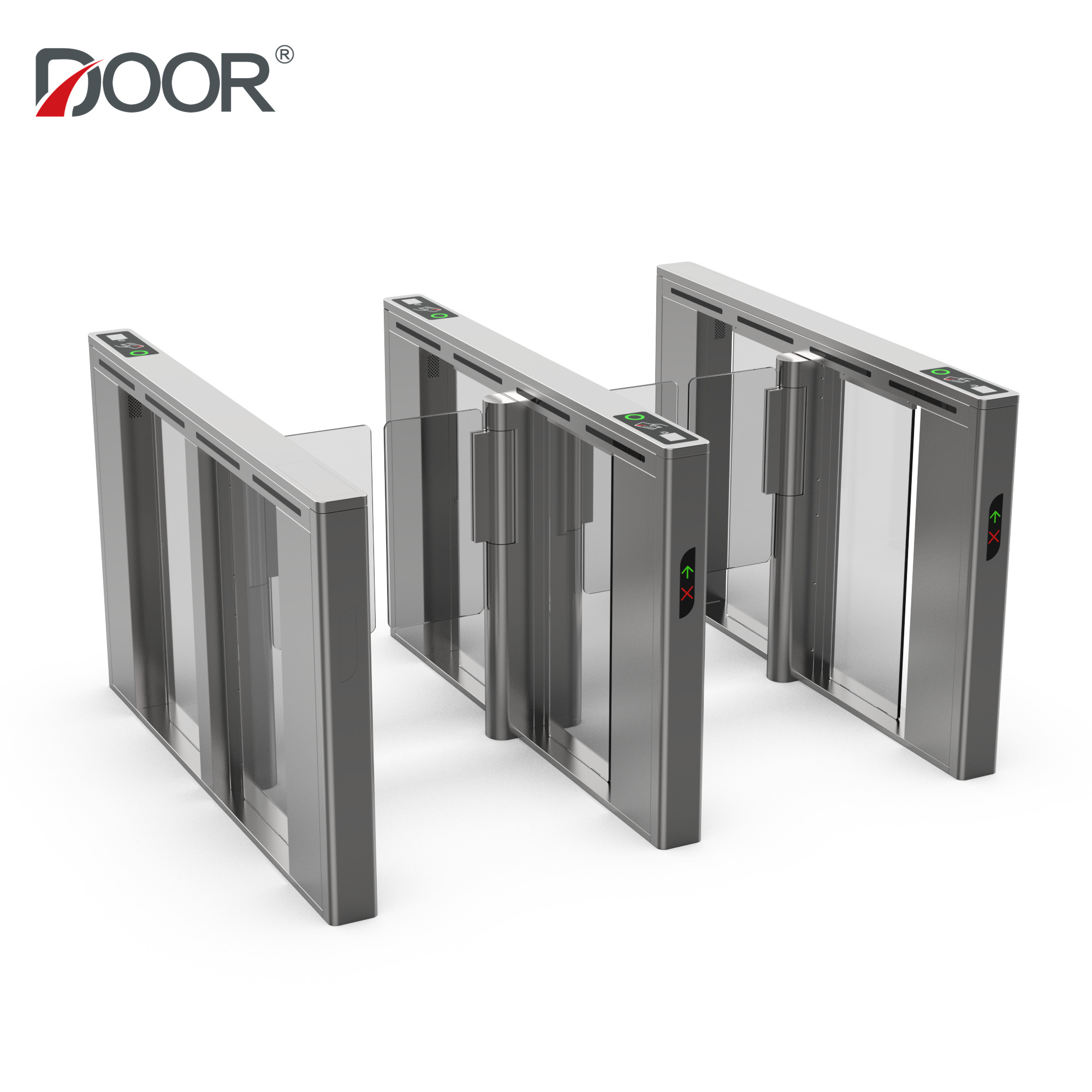 Supermarket Turnstiles Speed Gate With Face recogition Option Servo Motor Person Contorl