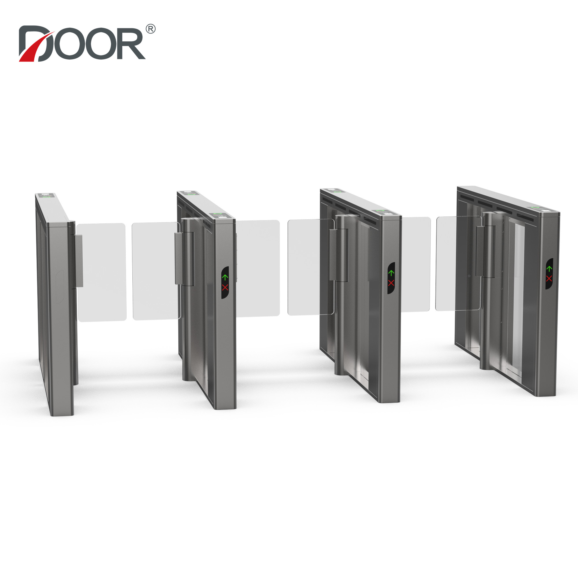 SUS304 Stainless Steel Speed Gate Turnstile with Servo Motor