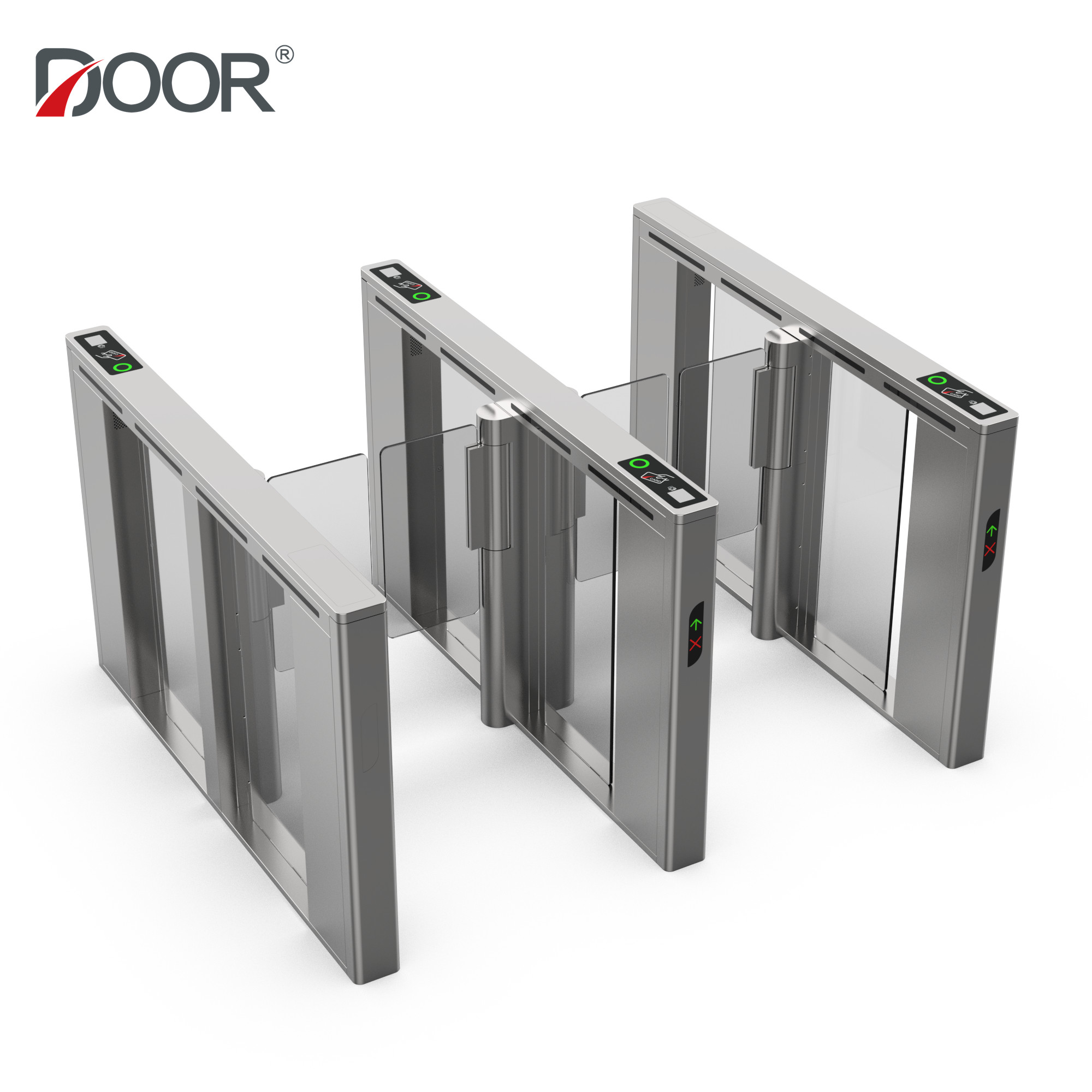 Swipe Card Stainless Steel Thick Plate Material Lobby Anti-Reverse Speed Gate